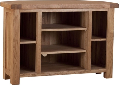 Product photograph of Kent Oak Small Corner Tv Unit from Choice Furniture Superstore