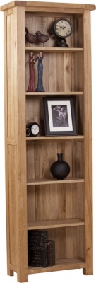 Product photograph of Kent Oak Tall Bookcase from Choice Furniture Superstore