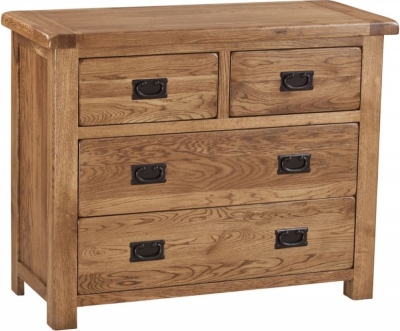 Product photograph of Originals Rustic Oak 2 2 Drawer Chest from Choice Furniture Superstore