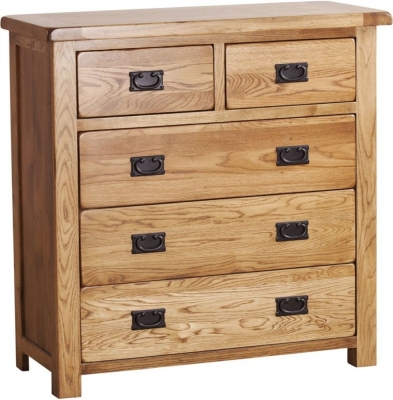 Product photograph of Originals Rustic Oak 3 2 Drawer Chest from Choice Furniture Superstore