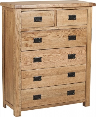 Product photograph of Originals Rustic Oak 4 2 Drawer Chest from Choice Furniture Superstore