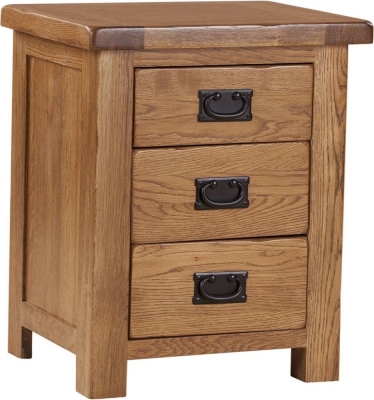 Product photograph of Originals Rustic Oak Bedside Cabinet from Choice Furniture Superstore