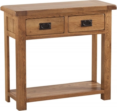 Product photograph of Originals Rustic Oak Console Table from Choice Furniture Superstore