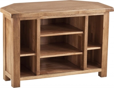 Product photograph of Originals Rustic Oak Corner Tv Unit from Choice Furniture Superstore