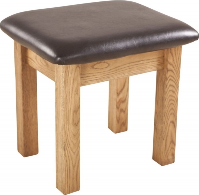 Product photograph of Originals Rustic Oak Dressing Stool from Choice Furniture Superstore