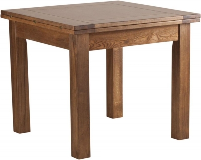Originals Rustic Oak 2 Seater Flip Top Extending Dining Table