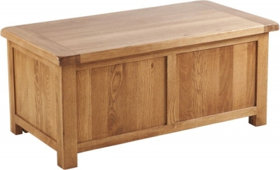 Product photograph of Originals Rustic Oak Large Blanket Box from Choice Furniture Superstore