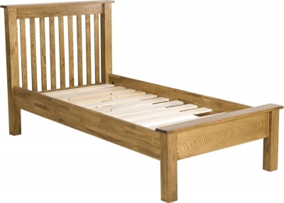 Product photograph of Originals Rustic Oak Low Foot End Bed from Choice Furniture Superstore