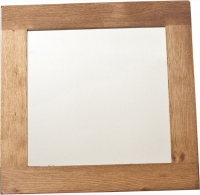 Product photograph of Originals Rustic Oak Rectangular Wall Mirror - 90cm X 90cm from Choice Furniture Superstore