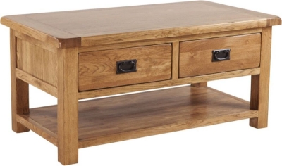 Product photograph of Originals Rustic Oak Storage Coffee Table from Choice Furniture Superstore