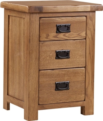 Product photograph of Originals Rustic Oak Tall Bedside Cabinet from Choice Furniture Superstore