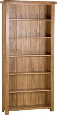 Product photograph of Originals Rustic Oak Tall Wide Bookcase from Choice Furniture Superstore
