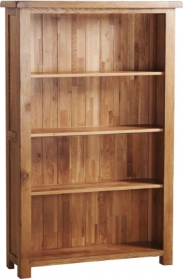 Product photograph of Originals Rustic Oak Wide Bookcase from Choice Furniture Superstore