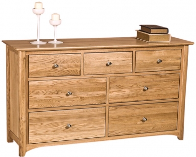 Product photograph of Shaker Oak 3 4 Drawer Chest from Choice Furniture Superstore