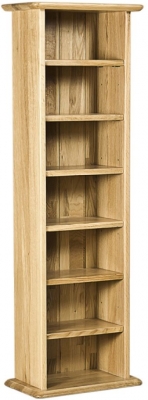 Product photograph of Shaker Oak Cd Rack from Choice Furniture Superstore