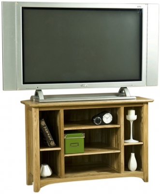 Product photograph of Shaker Oak Corner Tv Unit from Choice Furniture Superstore