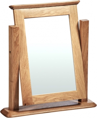 Product photograph of Shaker Oak Dressing Mirror from Choice Furniture Superstore