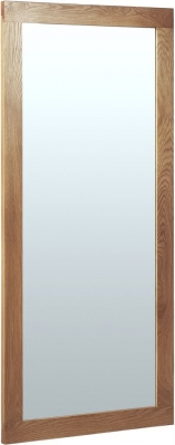 Product photograph of Shaker Oak Rectangular Wall Mirror - 130cm X 60cm from Choice Furniture Superstore