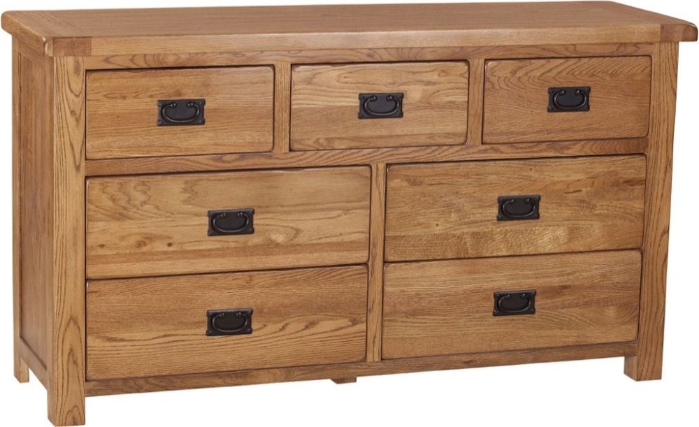 Originals Rustic Oak 3+4 Drawer Chest