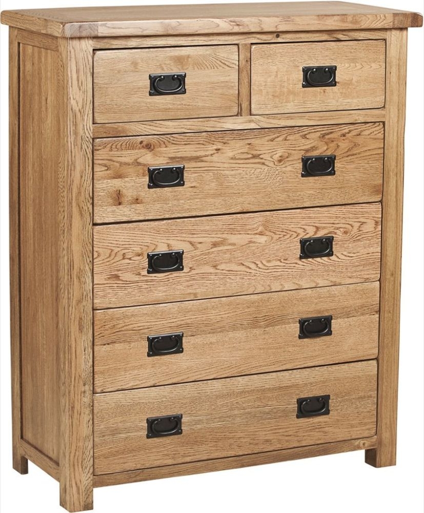 Originals Rustic Oak 4+2 Drawer Chest