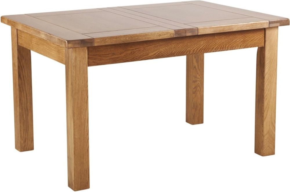 Originals Rustic Oak Medium 4 Seater Extending Dining Table