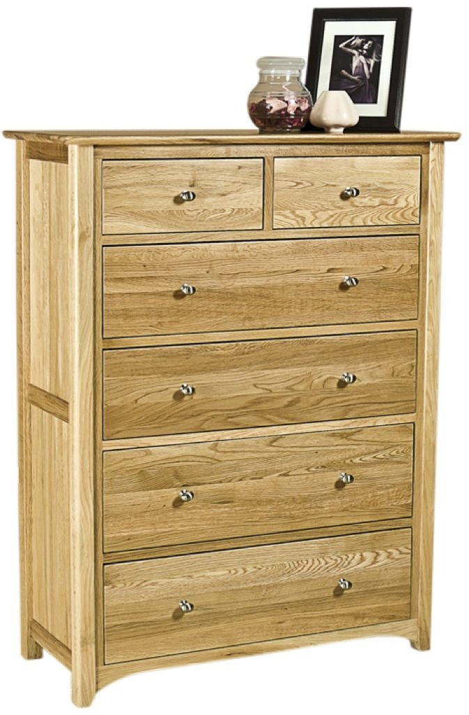 Shaker Oak 4+2 Drawer Chest