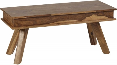 Product photograph of Jodhpur Solid Sheesham Wood 100cm Bench from Choice Furniture Superstore