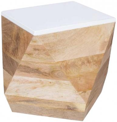 Product photograph of Alfie Mango Wood Side Table from Choice Furniture Superstore