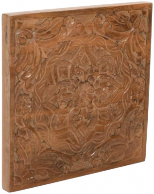 Product photograph of Carved Mango Wood Wall Art from Choice Furniture Superstore