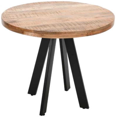 Product photograph of Surrey Brown Round Dining Table - 2 Seater from Choice Furniture Superstore