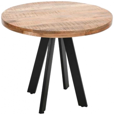 Dispur Solid Mango Wood 2 Seater Round Dining Table