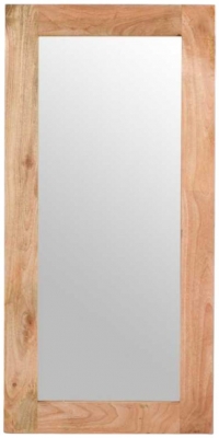 Product photograph of Surrey Brown Mango Wood Frame Extra Long Mirror from Choice Furniture Superstore