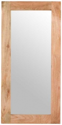 Product photograph of Dispur Solid Mango Wood Wall Mirror from Choice Furniture Superstore