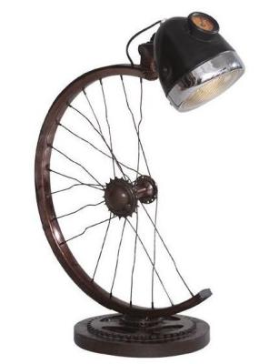 Half Cycle Metal Wheel Table Lamp