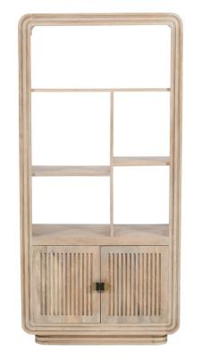 Hudson Carved Mango Wood Bookcase