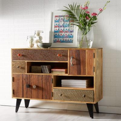 Sorio Reclaimed Wood 120cm Large Sideboard 3 Doors