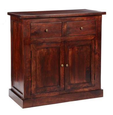 Jaipur Dark Mango Wood 90cm Sideboard 2 Doors