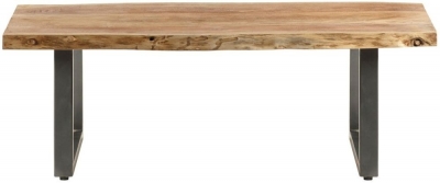 Product photograph of Baltic Live Edge Matt Lacquer Coffee Table from Choice Furniture Superstore