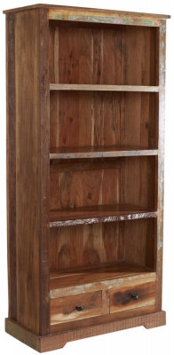 Product photograph of Coastal Brown Large Bookcase from Choice Furniture Superstore