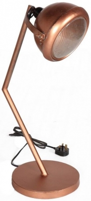 Product photograph of Copper Lacquered Metal Lamp Stand from Choice Furniture Superstore