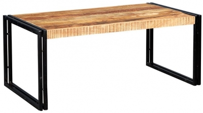 Product photograph of Cosmo Industrial Style Wooden Coffee Table from Choice Furniture Superstore