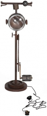 Product photograph of Iron Black Metal Cycle Floor Lamp from Choice Furniture Superstore