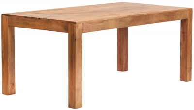 Product photograph of Dakota Light Mango Wood 6 Seater Dining Table from Choice Furniture Superstore