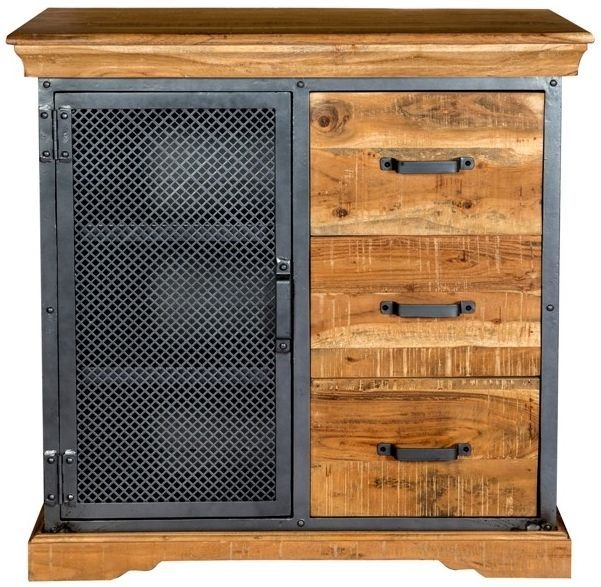 Metropolis Industrial 85cm Small Sideboard