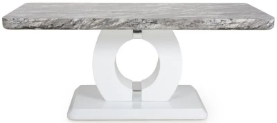 Product photograph of Neptune Marble Effect Grey White Coffee Table from Choice Furniture Superstore