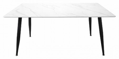 Product photograph of Monaco White 120cm Dining Table from Choice Furniture Superstore