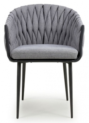 Pandora Braided Grey Dining Chair (Sold in Pairs)