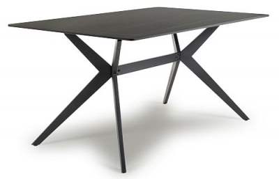 Product photograph of Timor Black Sintered Stone 120cm Dining Table from Choice Furniture Superstore