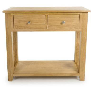 Madrid Oak 2 Drawer Console Table