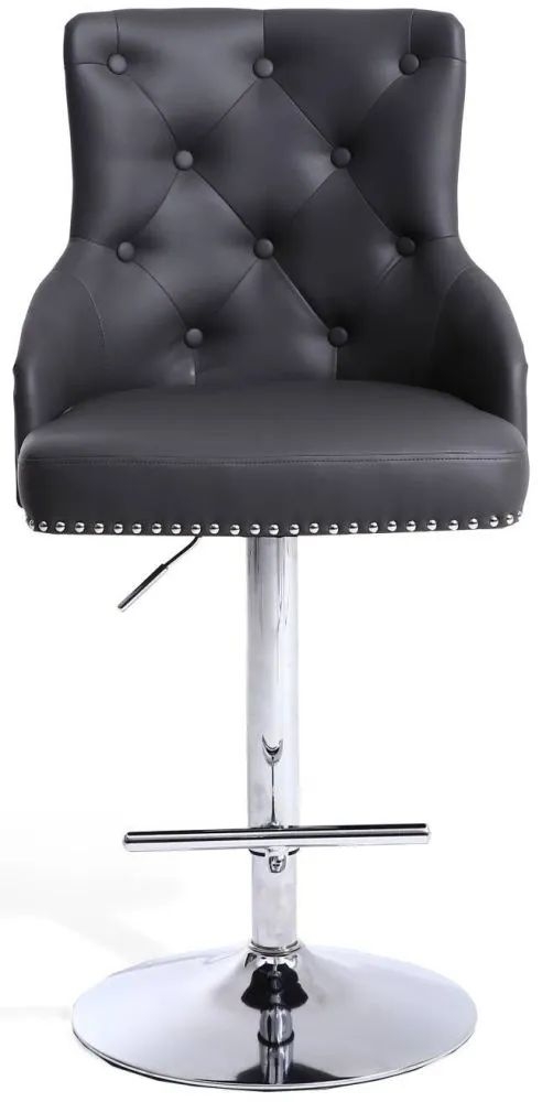 Rocco Leather Effect Bar Stool (Sold in Pairs)